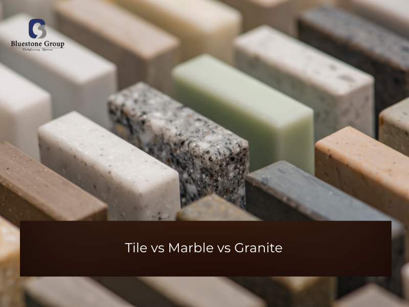 Tile vs Marble vs Granite